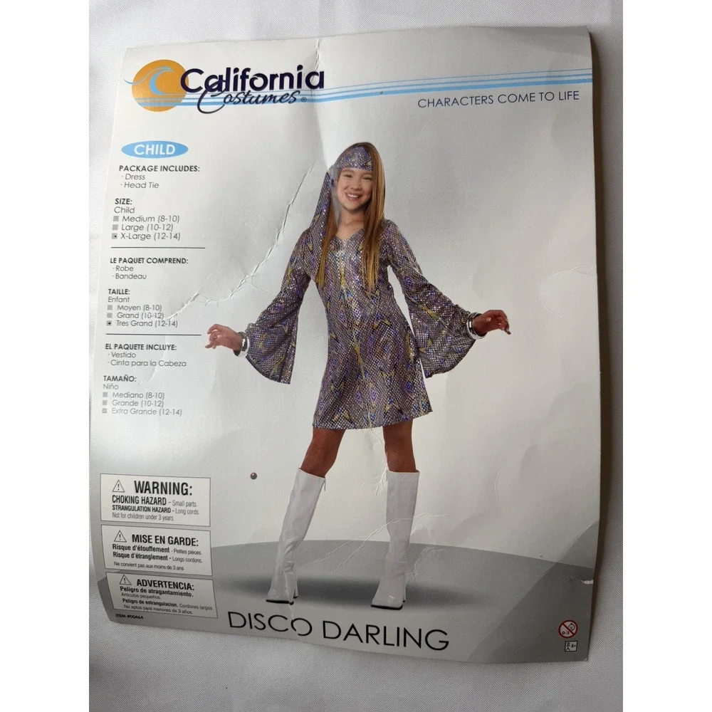 California Costumes Disco Darling Children’s Halloween XL (12-14) Sparkly